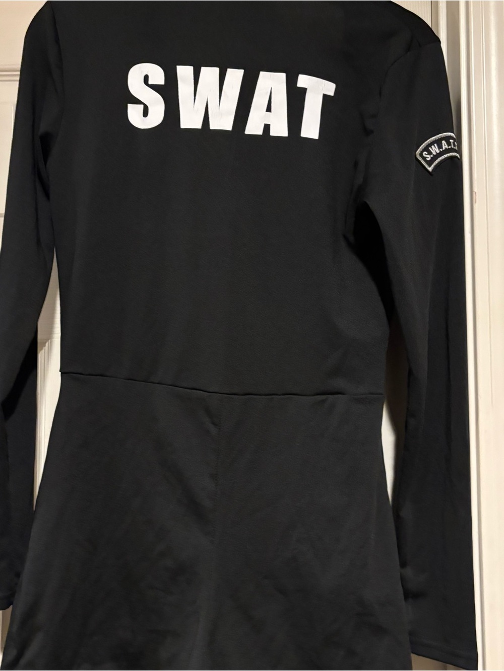 SWAT Tesm Black Women's Romper Halloween S
